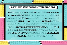 Duckie Sans Cartoon Comic Typeface font