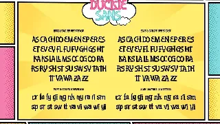 Duckie Sans Cartoon Comic Typeface font