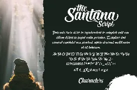 The Santana Script font