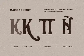 Marinok Hoby - Vintage Modern Font