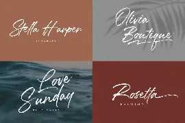 Mallorie Handbrush Stylish font