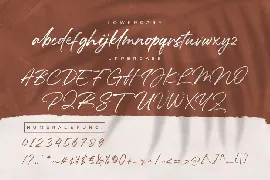 Mallorie Handbrush Stylish font