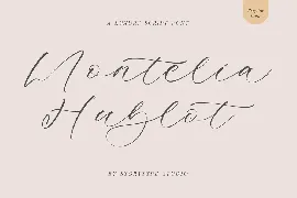 Montelia Hublot A Luxury Script Font