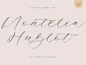 Montelia Hublot A Luxury Script Font