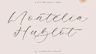 Montelia Hublot A Luxury Script Font