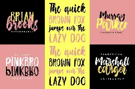 Naughty - Script brush font