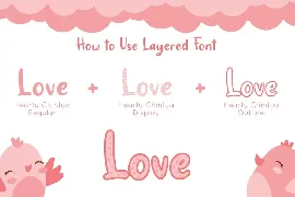 Hearty Chintya - Layered Crafty Font