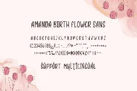 Rose Birth Flower - An Ornament Script Font