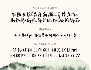 Sally Garden - A Sweet Font Duo