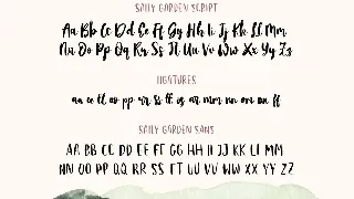 Sally Garden - A Sweet Font Duo