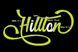 Hillton Modern Script font