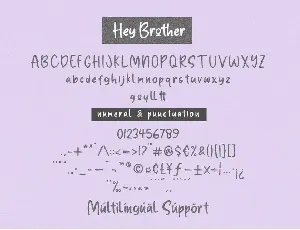 Hey Brother - Fun Handwritten Font