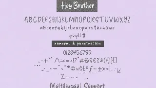 Hey Brother - Fun Handwritten Font