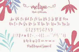 Meliya Script font