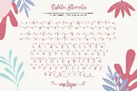 Meliya Script font