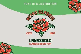 Lawazbold Vintage retro Font classic