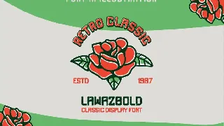 Lawazbold Vintage retro Font classic