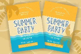 Summer Beach Sunny Display Typeface font