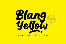 Blang Yellow font