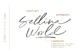 Sellina World font