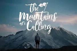 Mountain Script font