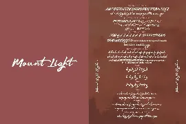 Mount Light - Script Font