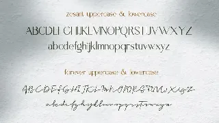 Zesant font