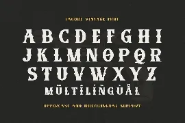 Lagore - Vintage Serif Display Font.