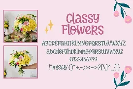 Classy Flowers font