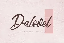 Dalovet font