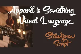 Standgrow - Script Font