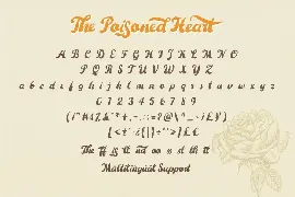 The Poisoned Heart - Retro Vintage Font