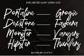 Repage Brush Font