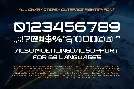 Outspace Fighter font