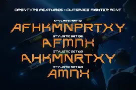 Outspace Fighter font