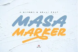 Masa Marker | A Marker Display Font