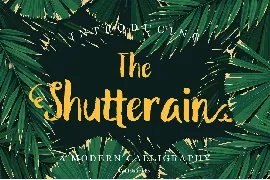 The Shutterain font