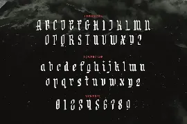 Negativo - Modern Blackletter Typeface font