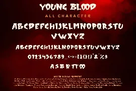 Young Blood - Horror Typeface font