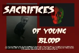 Young Blood - Horror Typeface font