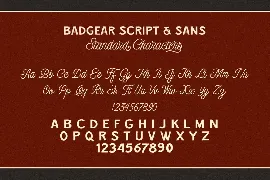 Badgear font