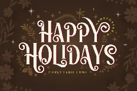 Happy Holidays font