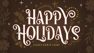 Happy Holidays font