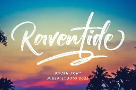 Raventide - Brush Script Font