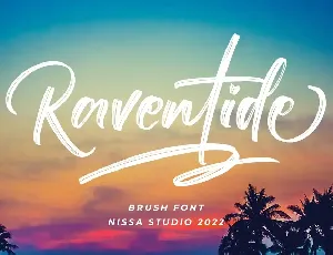 Raventide - Brush Script Font