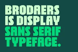 Brodaers Font Family