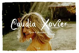 Caudia Xovier - Natural Handwritten font