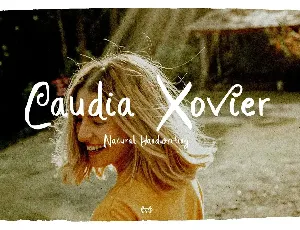 Caudia Xovier - Natural Handwritten font