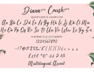 Diana Crush - Wedding Font