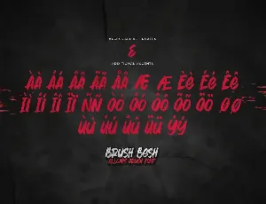 Brush Besh - AllCaps Brush Font